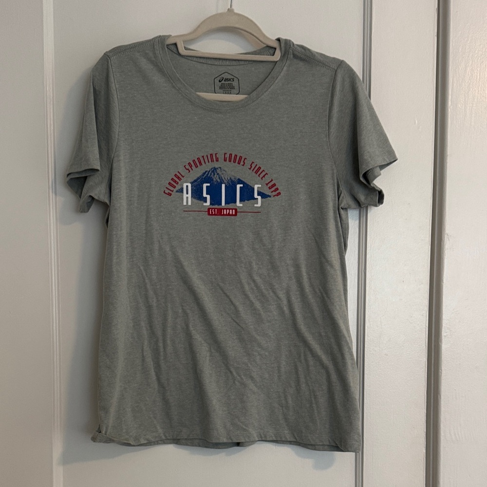 ASICS Light Green Graphic T-Shirt